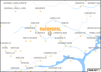 map of Nuñomoral