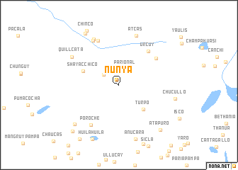 map of Ñunya