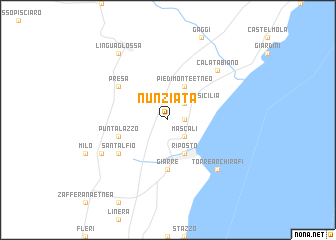 map of Nunziata