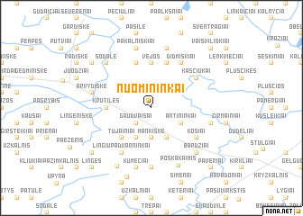 map of Nuomininkai