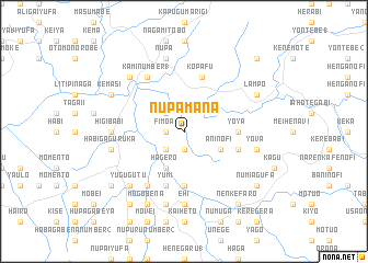 map of Nupamana