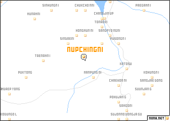 map of Nŭpching-ni