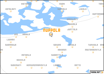 map of Nuppola