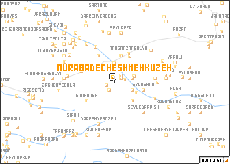 map of Nūrābād-e Cheshmeh Kūzeh