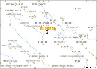 map of Nūrābād