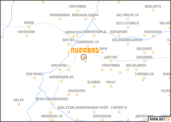 map of Nūrābād