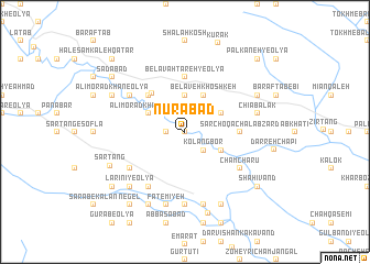 map of Nūrābād