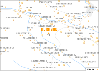 map of Nūrābād