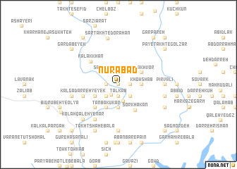 map of Nūrābād