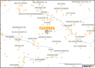 map of Nūrābād