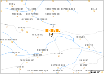 map of Nūrābād