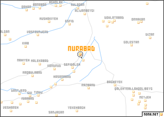 map of Nūrābād