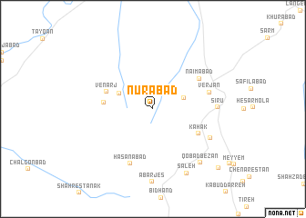 map of Nūrābād