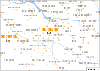 map of Nūrābād