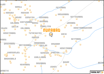 map of Nūrābād