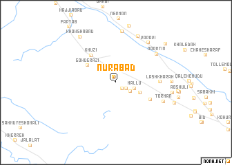 map of Nūrābād