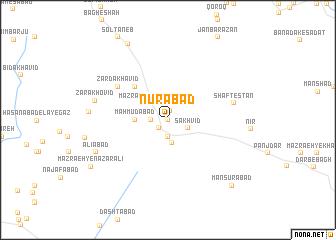 map of Nūrābād