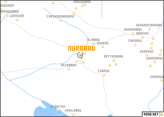 map of Nūrābād