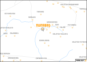 map of Nūrābād