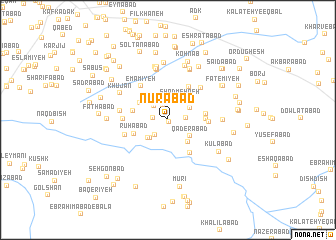 map of Nūrābād