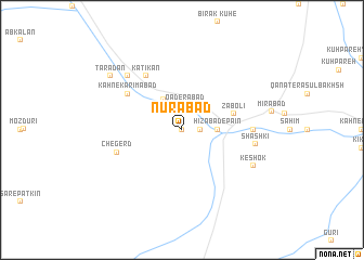 map of Nūrābād