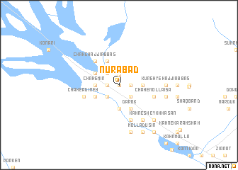 map of Nūrābād