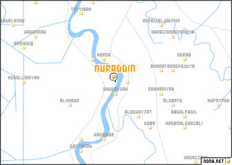 map of Nūr ad Dīn