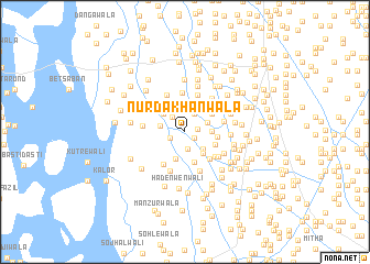 map of Nūr Dakhanwāla