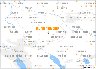 map of Nürensdorf