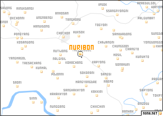 map of Nŭribŏn