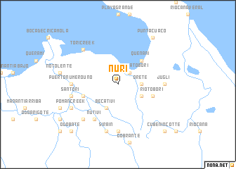 map of Ñurí