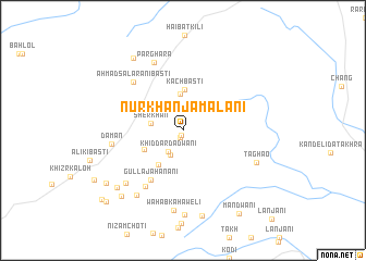 map of Nūr Khān Jamalāni