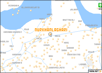 map of Nūr Khān Laghāri