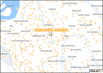 map of Nūr Khān Lashāri