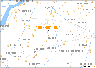 map of Nur Khānwāla