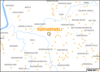 map of Nūr Khānwāli