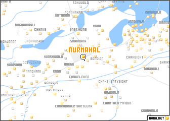 map of Nūr Mahal