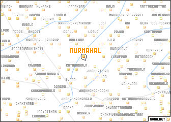 map of Nūr Mahal