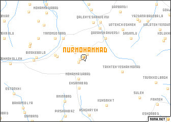 map of Nūrmoḩammad