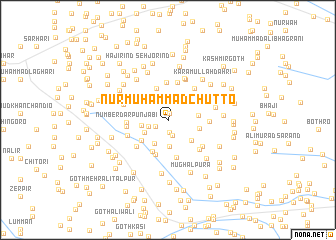 map of Nūr Muhammād Chutto