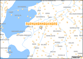 map of Nūr Muhammad Khoro