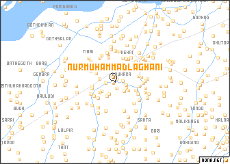 map of Nūr Muhammad Laghāni