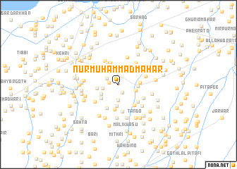 map of Nūr Muhammad Mahar