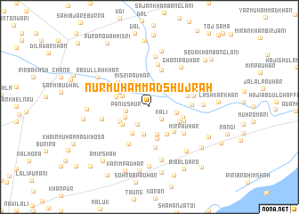 map of Nūr Muhammad Shujrah