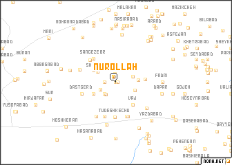 map of Nūrollāh