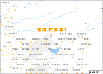 map of Nūrpur Shāhān