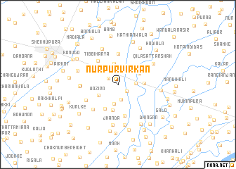 map of Nūrpur Virkān