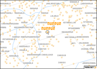 map of Nūrpur