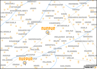 map of Nūrpur