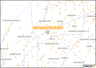 map of Nūruddin Suriāni